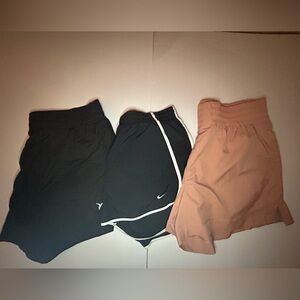 3 pairs of women’s L athletic shorts EUC